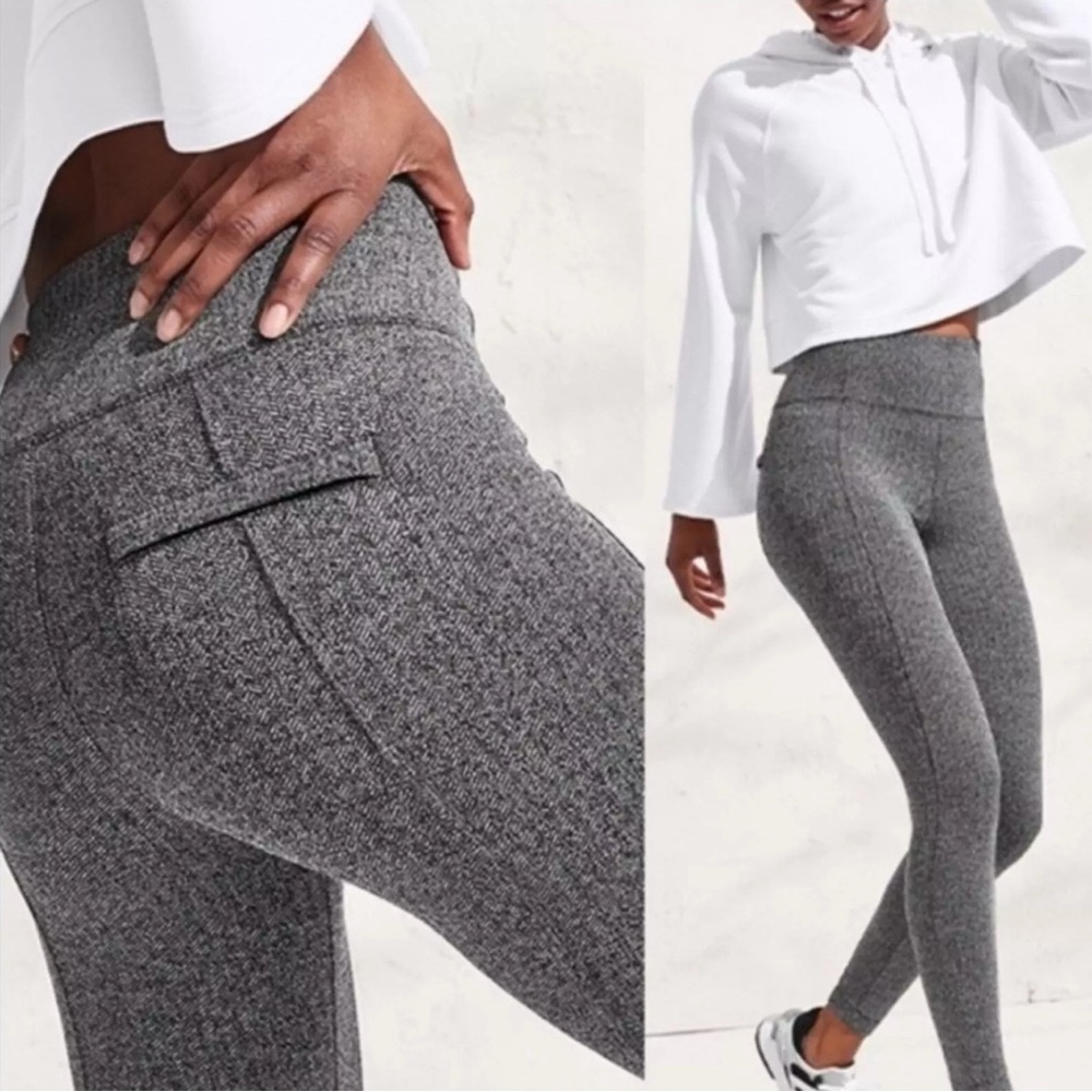 Athleta Delancey Herringbone Tight (charcoal)